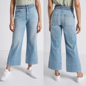 《 C/E 》High Rise Crop Wide Leg Jeans